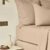Flash Sale Fitted washed linen sheet - light brown Fitted Sheets