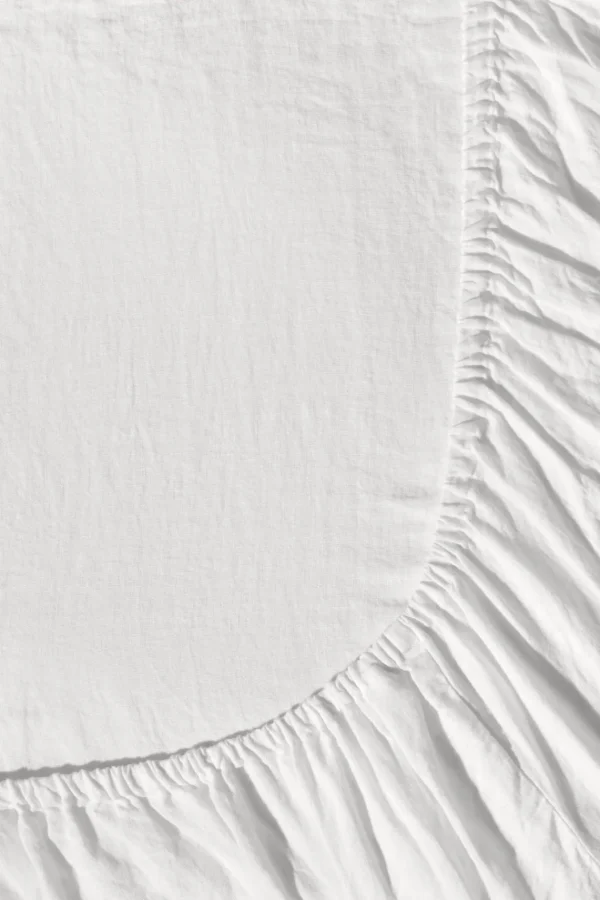 Sale Fitted washed linen sheet - Fitted Sheets