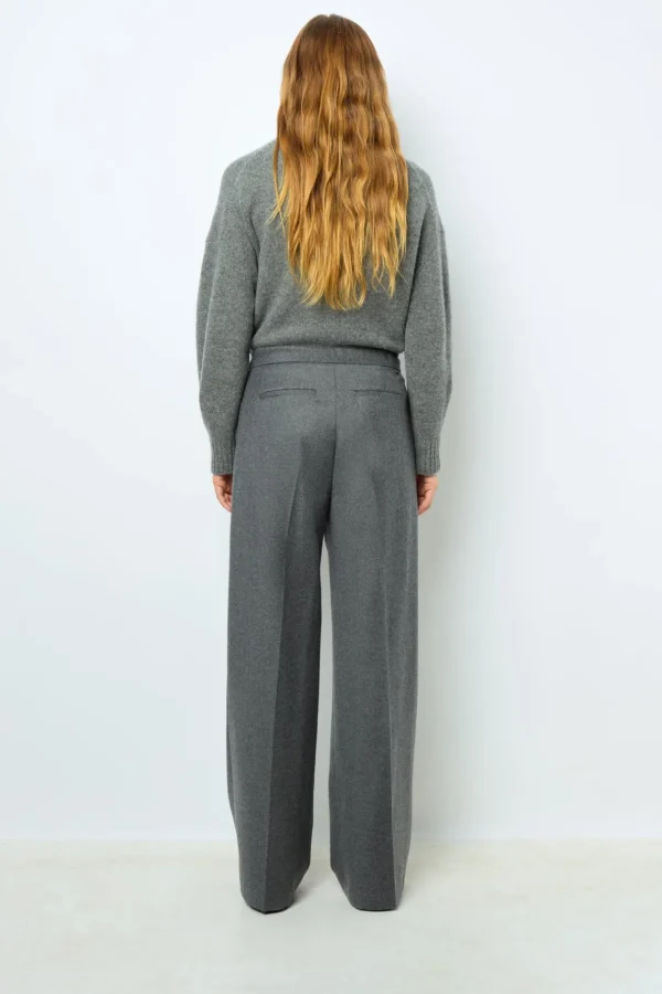 Clearance Flannel straight cut pants - NIA Trousers | Suits & Outfits