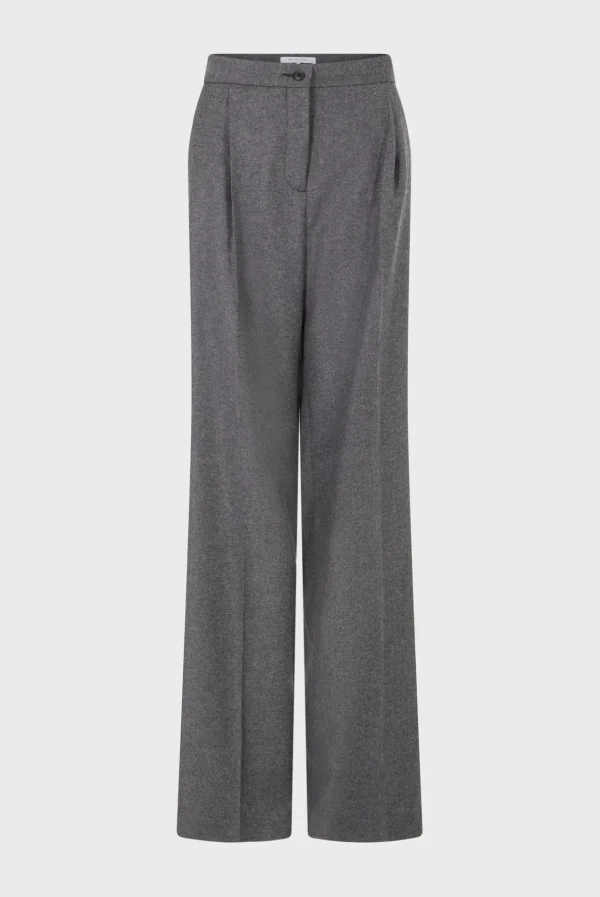 Clearance Flannel straight cut pants - NIA Trousers | Suits & Outfits