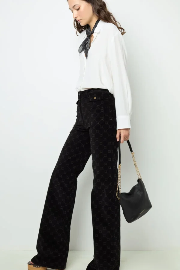 Outlet Flared corduroy jeans - ANNA Trousers