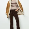 Fashion Flared corduroy pants - NAZIA Trousers
