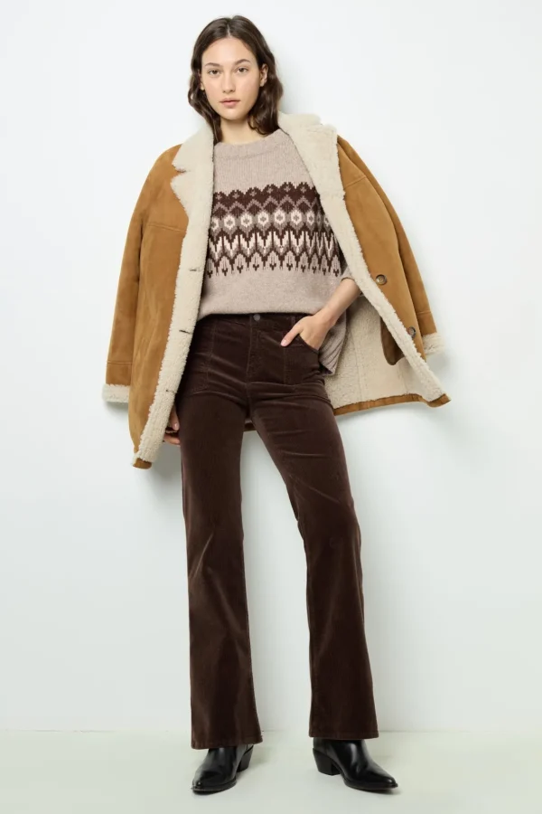 Fashion Flared corduroy pants - NAZIA Trousers