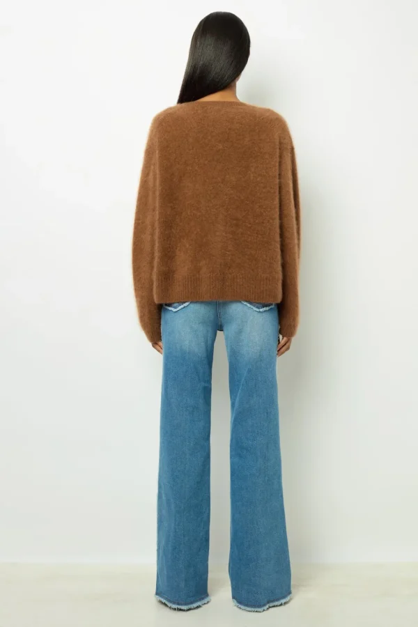 Best Sale Flared jeans with fringes - ANNA Knitwear