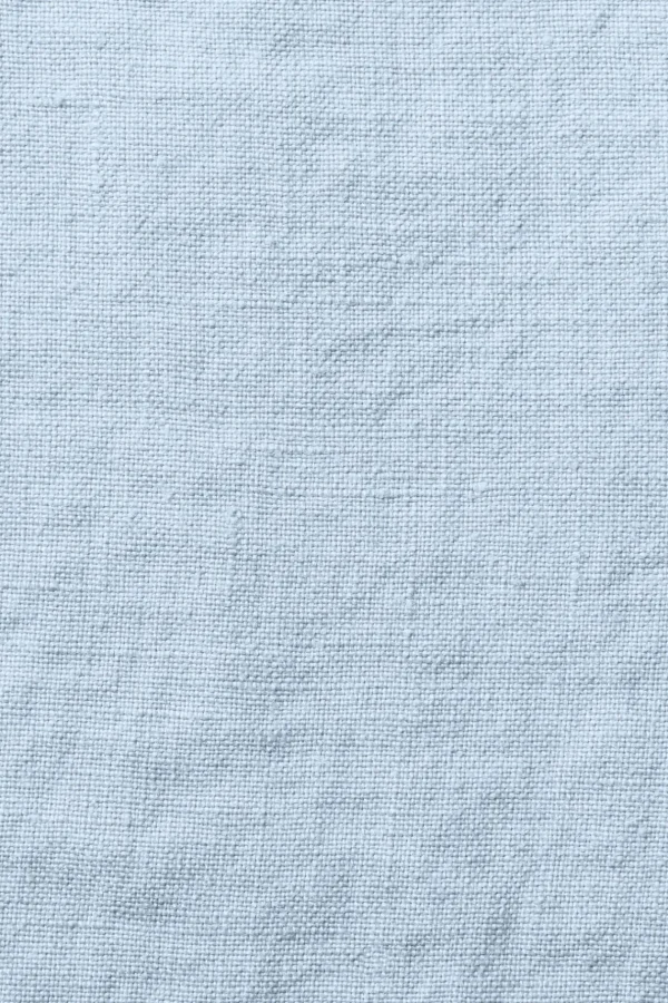 Cheap Flat washed linen sheet - sky blue Flat Sheets