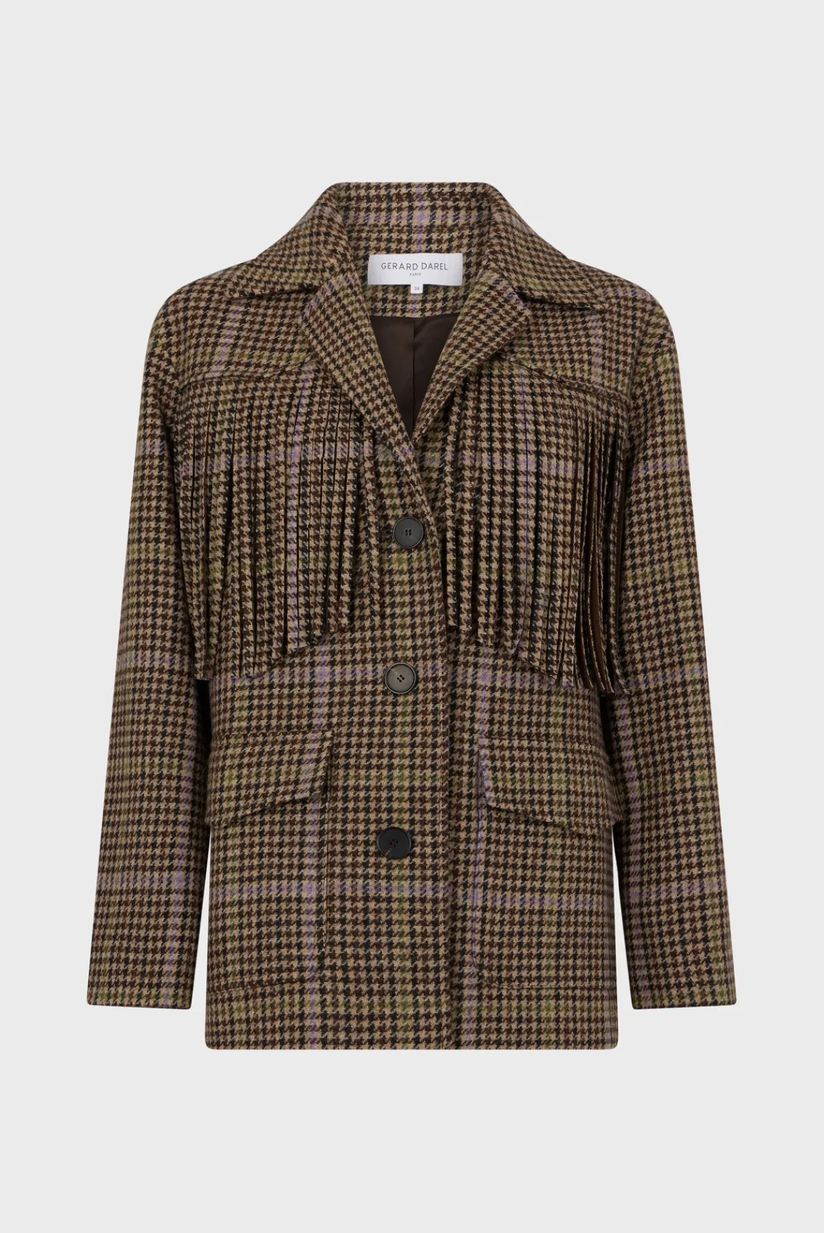 fringed_houndstooth_jacke_4.webp Clearance Fringed houndstooth jacket - MURIELLE Jackets