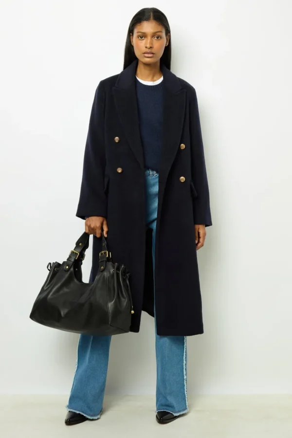 Sale Full-length coat in wool and alpaca blend - LARISSE Coats | Suits & Outfits