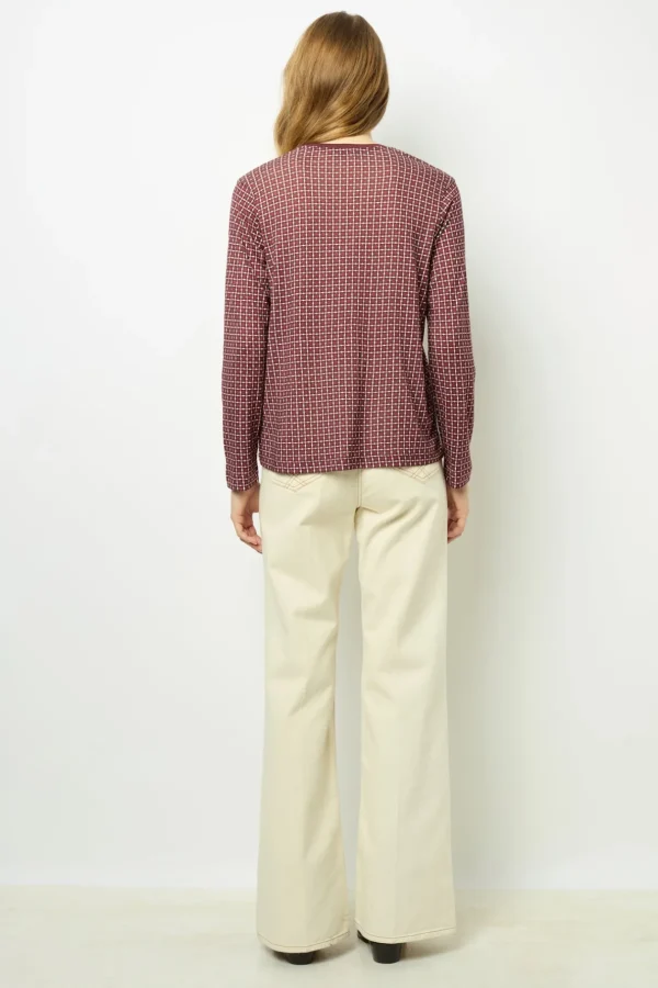Clearance Geometric print T-shirt - AYLA Tops & T-Shirts