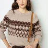 Online Geometric wool sweater - JANINA Knitwear