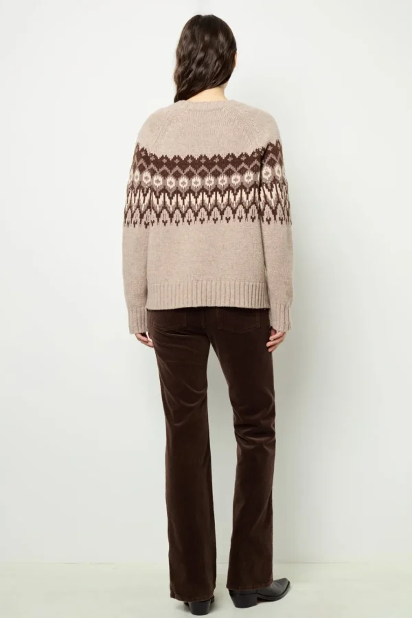 Online Geometric wool sweater - JANINA Knitwear