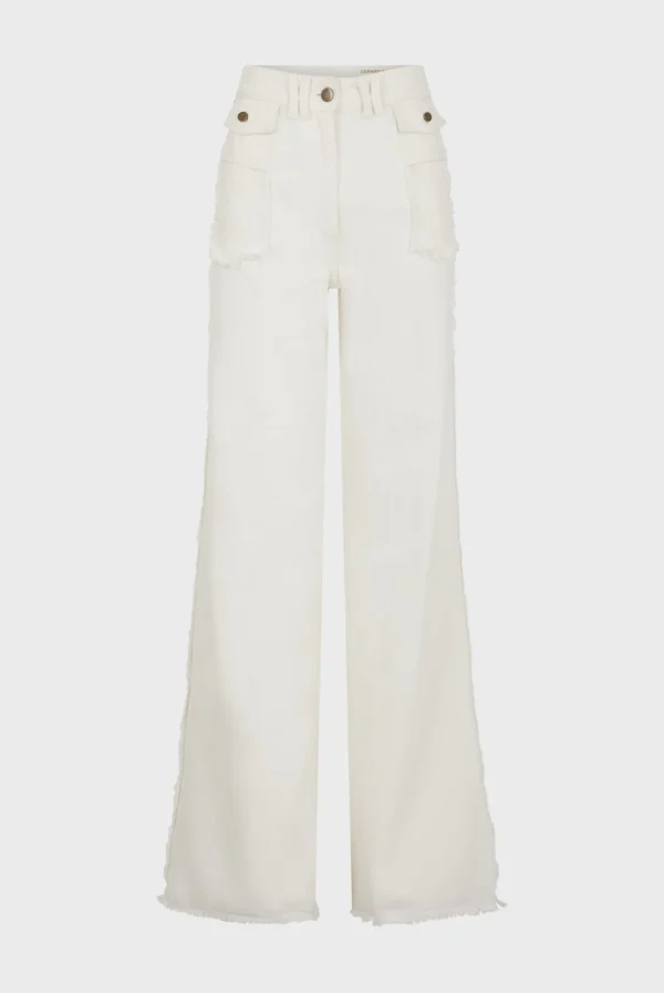 Fashion Geometric wool sweater - JANINA Trousers