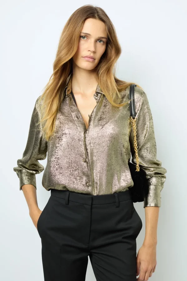 Hot Gold-tone shirt - BRUNA Shirts & Blouses