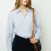 Outlet Half-moon bag in suede leather - LE SUZANNE Shirts & Blouses | Suits & Outfits