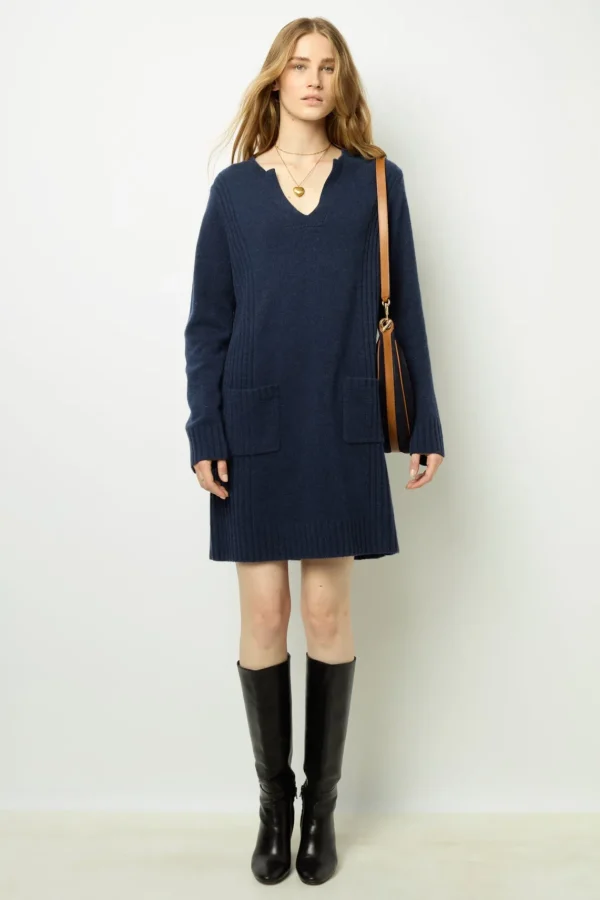 Discount Half-moon bag in suede leather - LE SUZANNE Dresses
