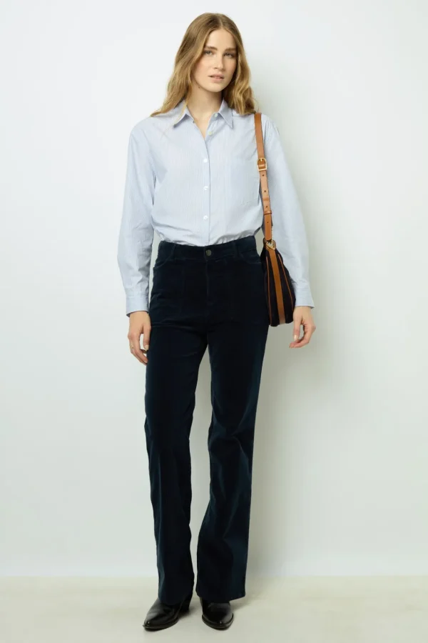 Outlet Half-moon bag in suede leather - LE SUZANNE Shirts & Blouses | Suits & Outfits