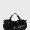 Cheap Handbag in crumpled leather - 24H The Iconic 24H | Handbag