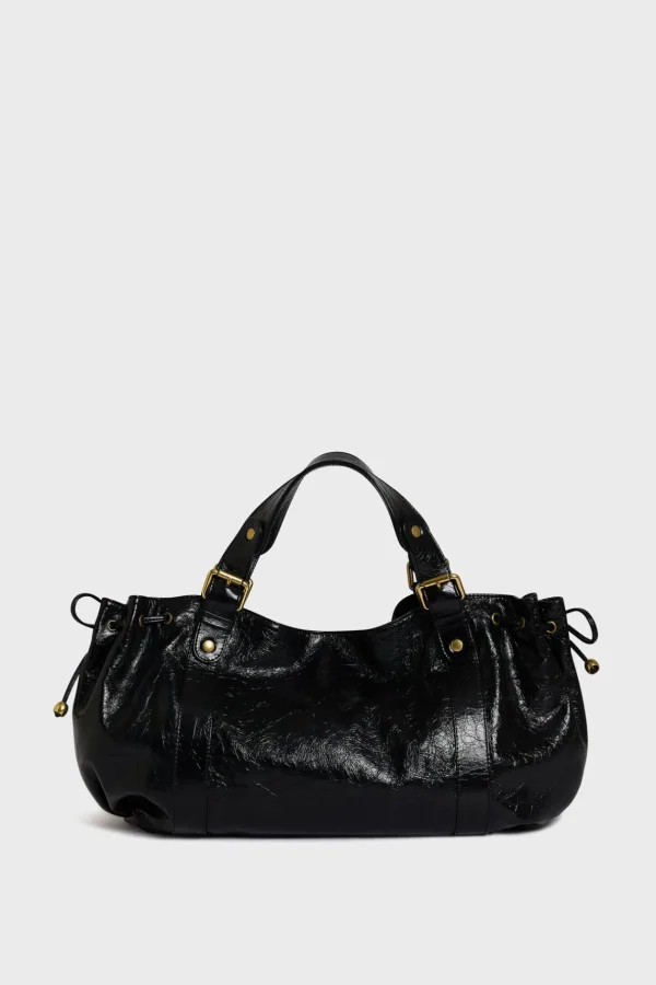 Cheap Handbag in crumpled leather - 24H The Iconic 24H | Handbag
