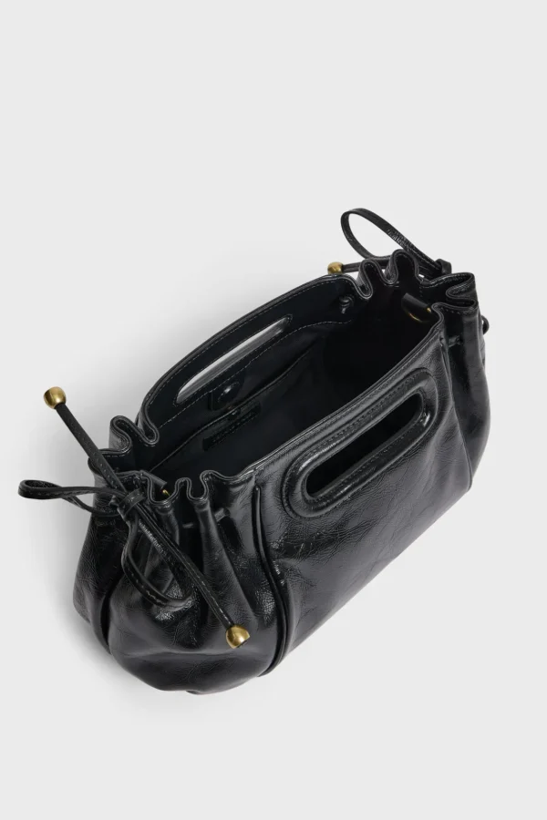 Outlet Handbag in crumpled leather - MINI DANY Shoulder Bags