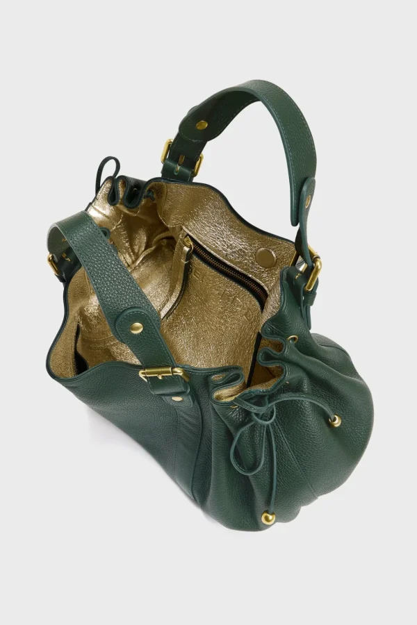 Online Handbag in leather metallic inside - 24H The Iconic 24H | Handbag