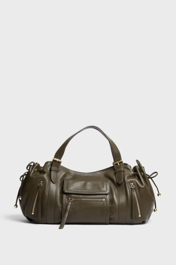 Online Handbag in leather with zipped pocket - ST GERMAIN The Iconic 24H | Handbag
