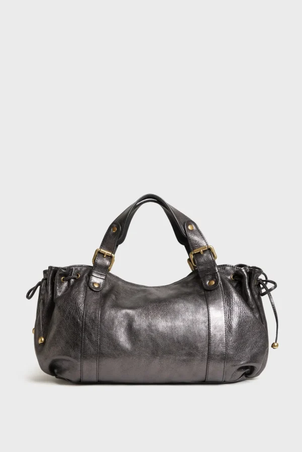 Hot Handbag in metallic leather - 24H The Iconic 24H | Handbag