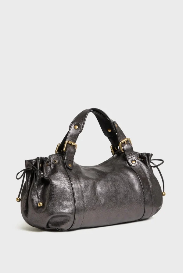 Hot Handbag in metallic leather - 24H The Iconic 24H | Handbag