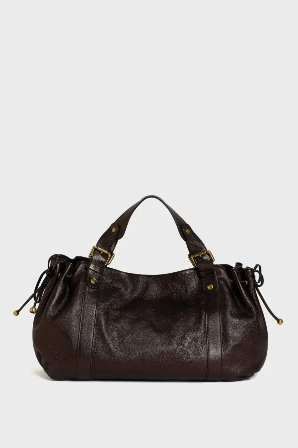 Outlet Handbag in metallic leather - 24H The Iconic 24H | Handbag