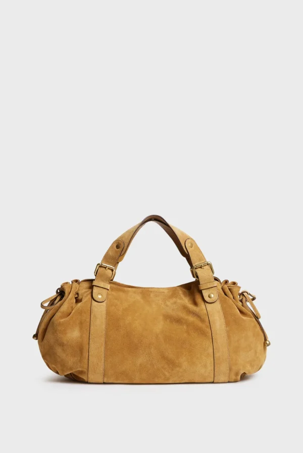 Shop Handbag in suede leather - 24H The Iconic 24H | Handbag