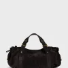 Sale Handbag in suede leather - 24H The Iconic 24H | Handbag