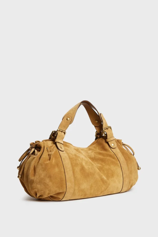 Shop Handbag in suede leather - 24H The Iconic 24H | Handbag