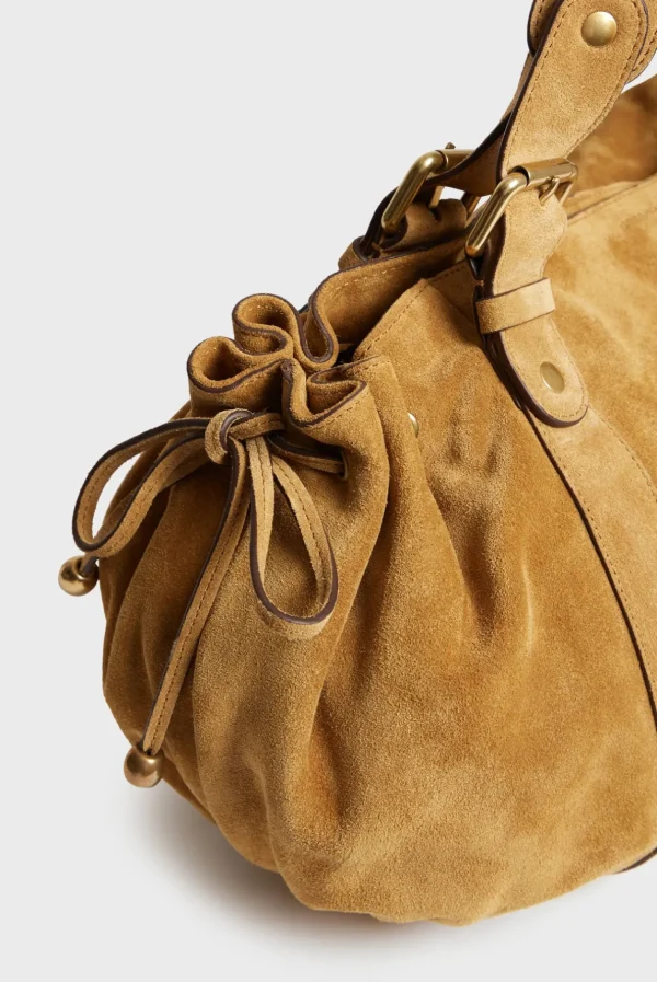 Shop Handbag in suede leather - 24H The Iconic 24H | Handbag