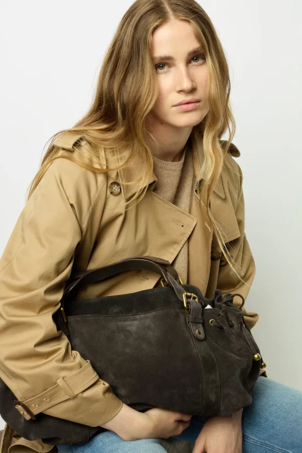 Sale Handbag in suede leather - 24H The Iconic 24H | Handbag