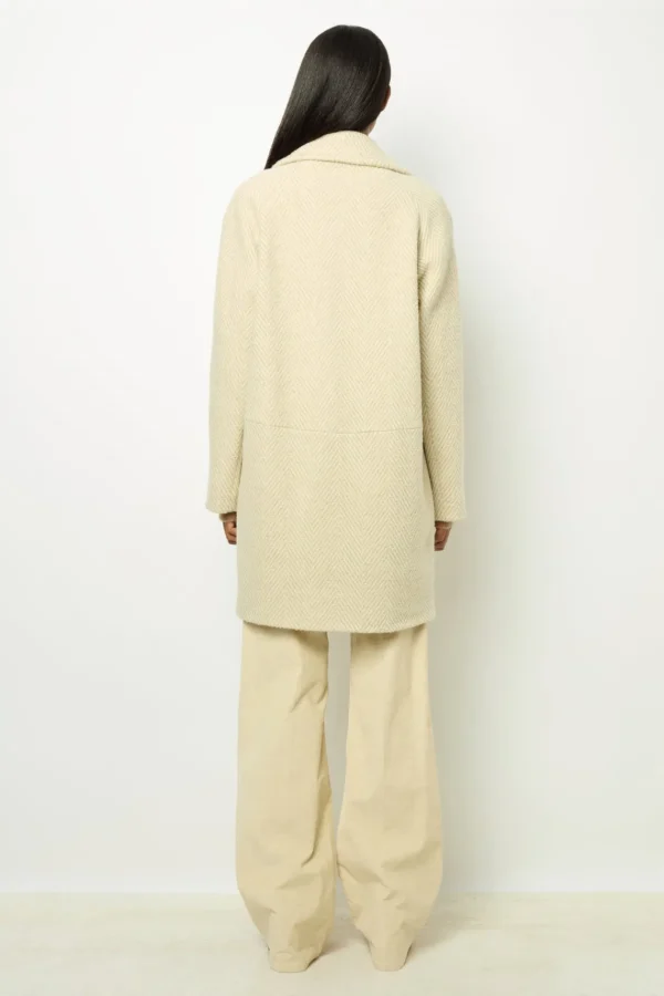 Shop Herringbone loose coat - LEONETTE Coats