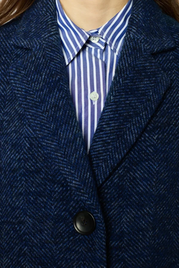 Best Herringbone short coat - LEDA Coats