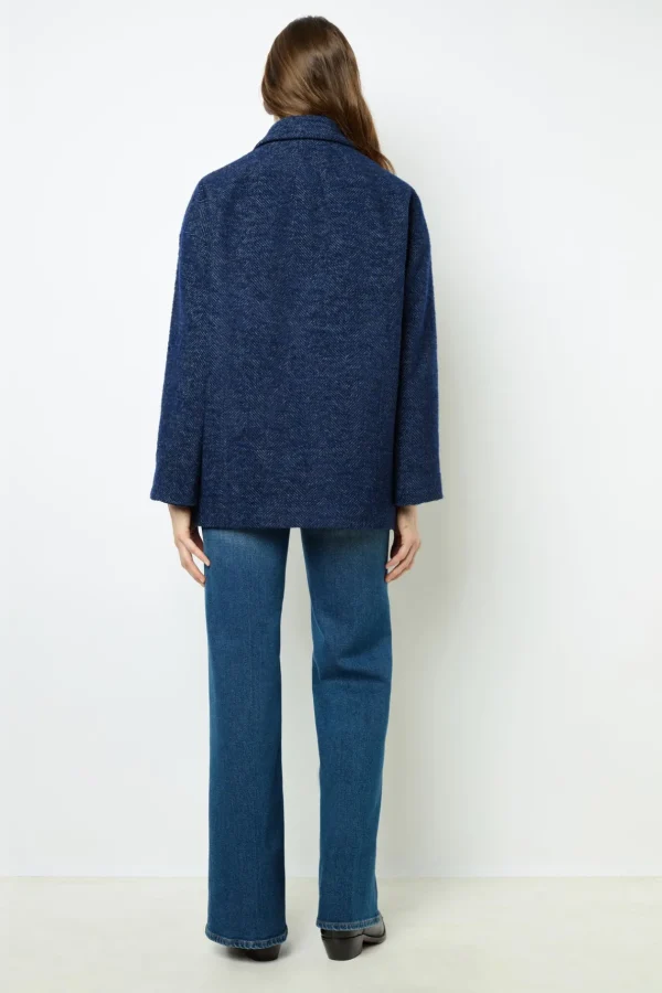 Best Herringbone short coat - LEDA Coats