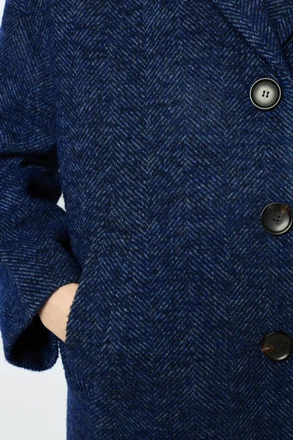 Best Herringbone short coat - LEDA Coats