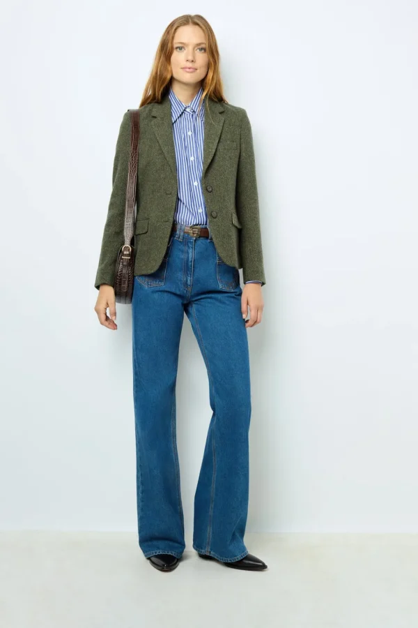 Best Herringbone suit jacket - MARILOU Jackets
