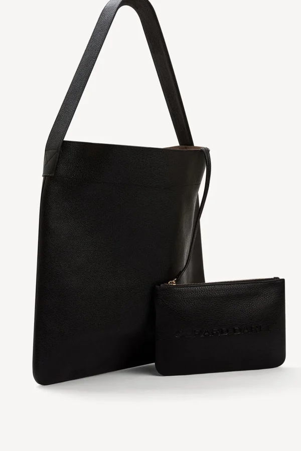 Cheap Hobo bag in grainy leather metallic inside - LADY Handbag