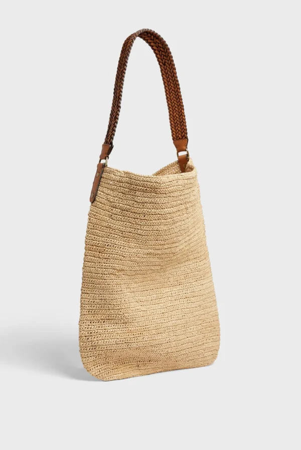 Store Hobo Bag in raffia - JOSIE Handbag