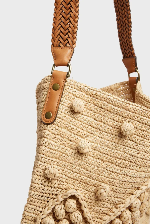 Store Hobo Bag in raffia - JOSIE Handbag