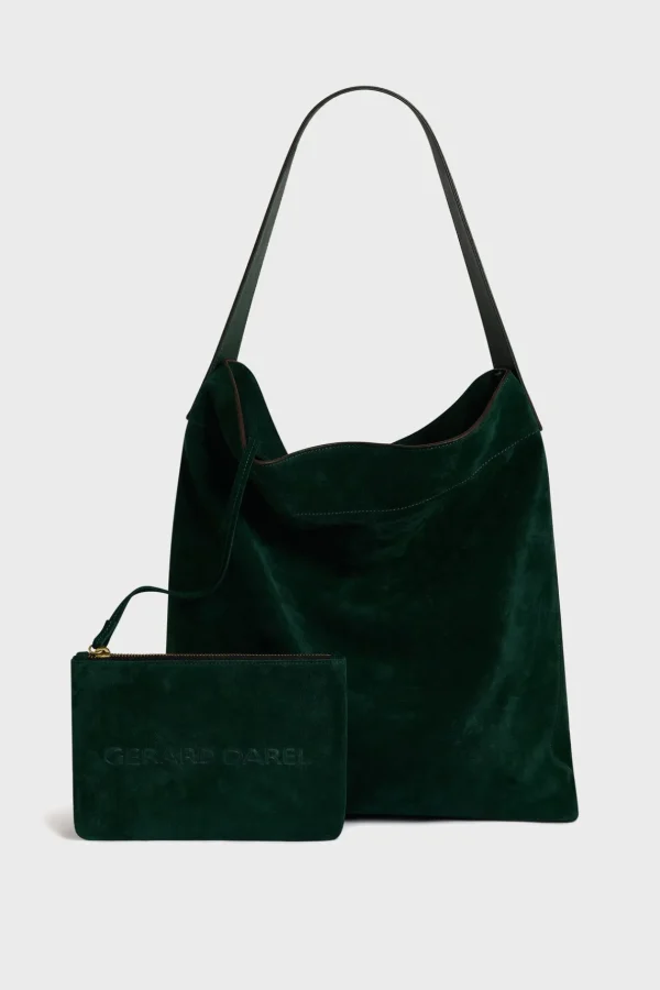 Online Hobo bag in suede leather - LADY Handbag