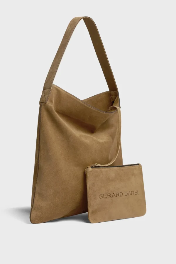 Store Hobo bag in suede leather - LADY Handbag