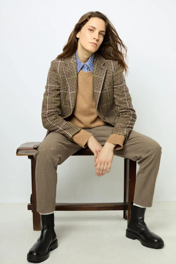 Clearance Houndstooth blazer - MISTI Jackets
