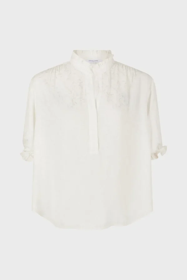 New Jacquard blouse with ruffles - BEATRICE Shirts & Blouses