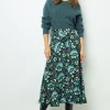 Cheap Jacquard print midi skirt - CATHERINA Skirts