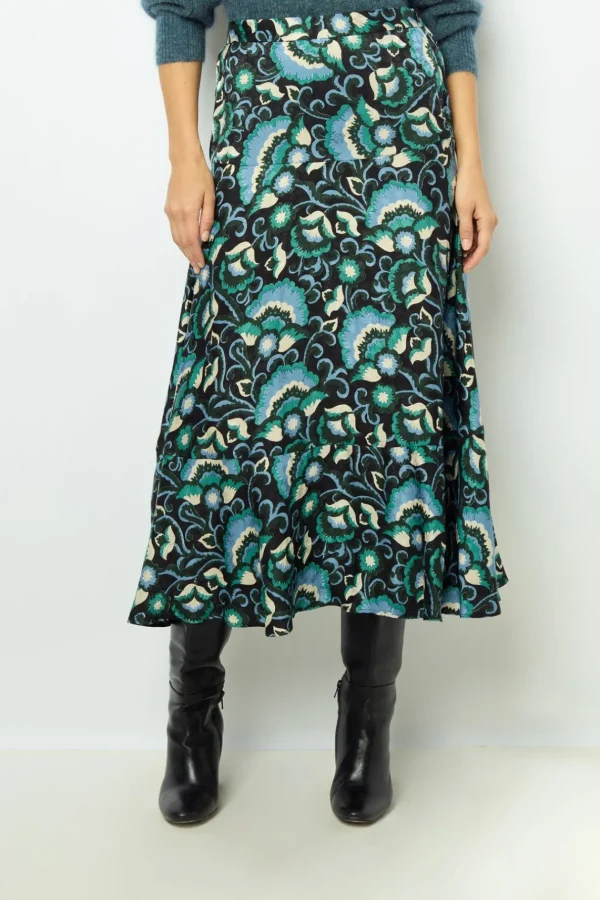 Cheap Jacquard print midi skirt - CATHERINA Skirts