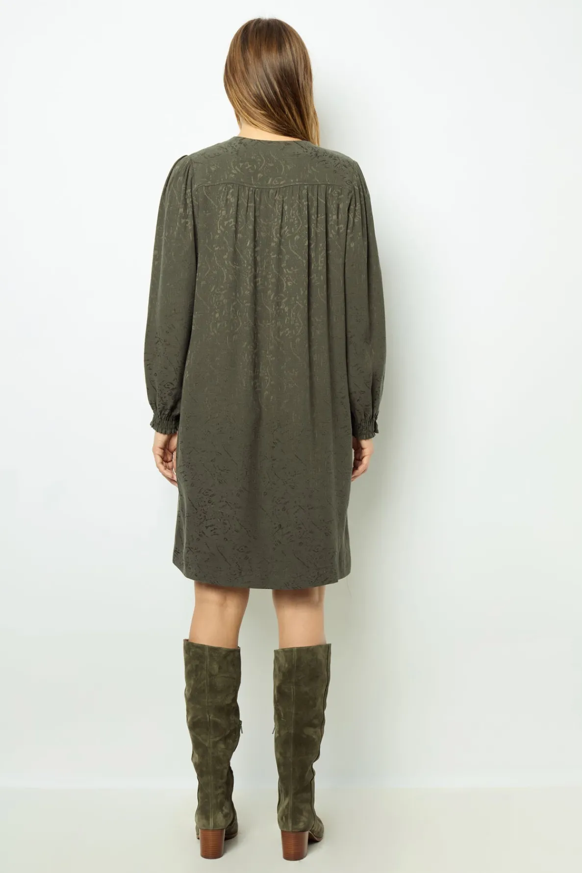 jacquard_straightcut_mini_2-1.webp Outlet Jacquard straight-cut mini dress - SOLENE Dresses
