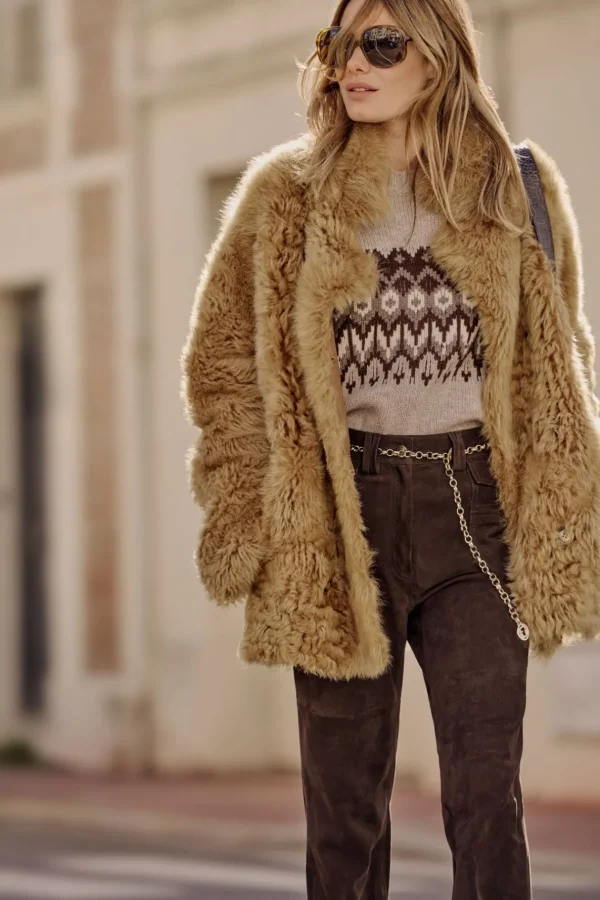 Hot Lamb wool short coat - LIOUBA Leather & Pelts