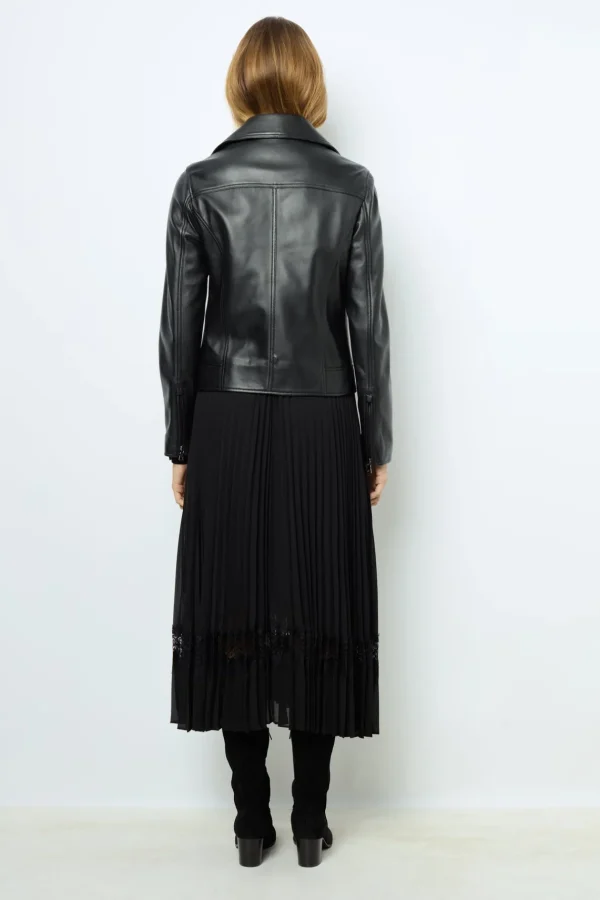 Discount Leather perfecto jacket - NADEGE Leather & Pelts