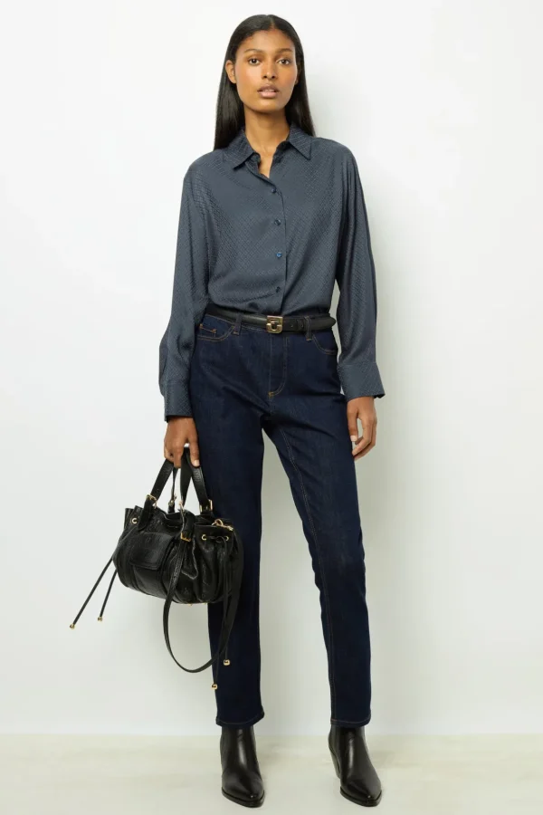 Best Sale Leather signature belt - LE LAUREN Shirts & Blouses